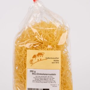 Bio-Dinkelnudeln mit Ei, Faden 250g