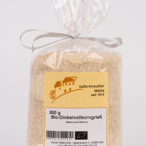 Bio-Dinkelgrieß dunkel