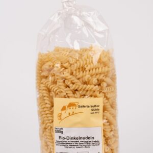 Bio-Dinkelnudeln ohne Ei, Spirelli 500g