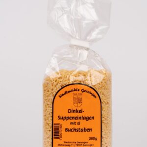 Dinkelsuppeneinlagen mit Ei, Buchstaben 250g