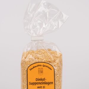 Dinkelsuppeneinlagen mit Ei, Graupen 250g